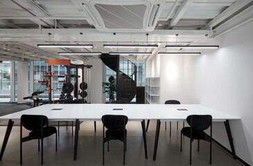 Modern comprehensive office interior, Office area
