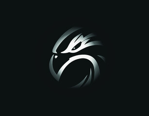 falcon silver vector logo