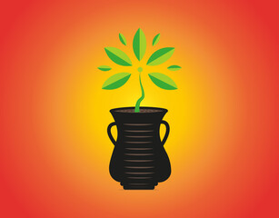 flower clipart logo design