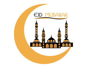 eid mubarak  logo design 2022