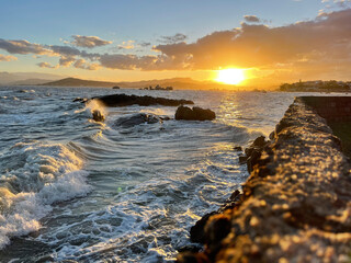 Obraz premium sunset over the sea