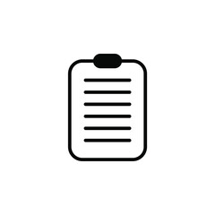 Notes, Notepad, Notebook, Memo, Diary Solid Line Icon Vector Illustration Logo Template. Suitable For Many Purposes.