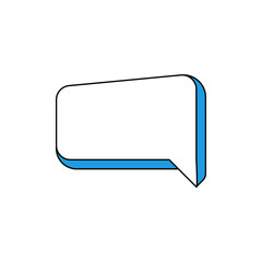 Naklejka premium speak bubble text, chatting box, message box outline cartoon vector illustration design. Balloon doodle style of thinking sign symbol.