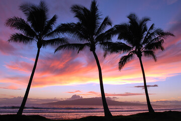 Lahaina, Maui, Hawaii
Sunset, Background Lanai Island