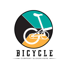Bike Logo Icon Vector, vehicle for sports, racing, casual, downhill, retro template