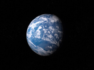 Obraz na płótnie Canvas 宇宙空間からみた地球