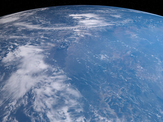 宇宙空間からみた地球 © Binary Epic Inc.