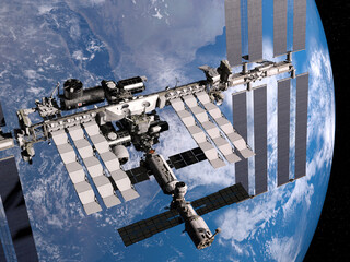 宇宙空間からみた地球 © Binary Epic Inc.