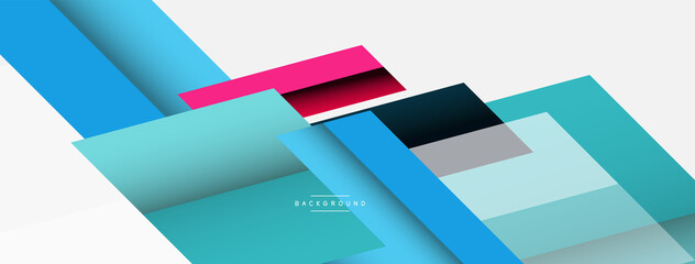 Obraz premium Background. Geometric diagonal square shapes and lines abstract composition. Vector illustration for wallpaper banner background or landing page