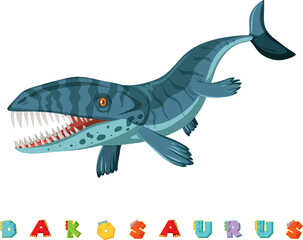 Dinosaur wordcard for dalpsaurus