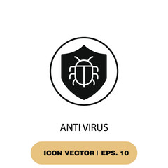 anti virus icons  symbol vector elements for infographic web