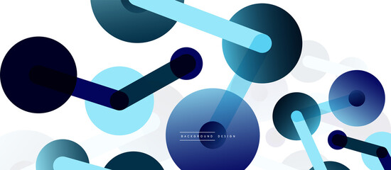 Network concept abstract background. Dots connection. Big data idea. Business template for wallpaper, banner, background or landing