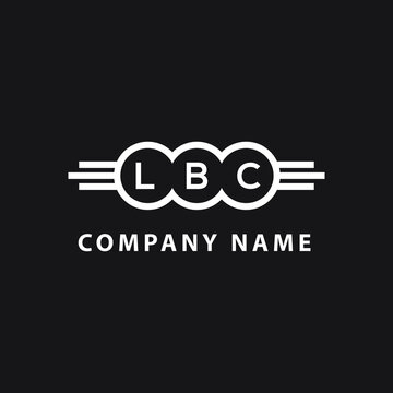 LBC  letter logo design on black background. LBC   creative initials letter logo concept. LBC  letter design.
