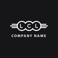 LCL letter logo design on black background. LCL  creative initials letter logo concept. LCL letter design.
