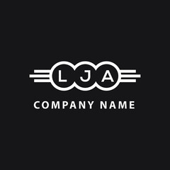 LJA  letter logo design on black background. LJA   creative initials letter logo concept. LJA  letter design.
