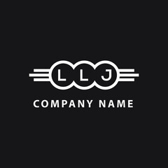 LLJ  letter logo design on black background. LLJ  creative initials letter logo concept. LLJ  letter design  .
