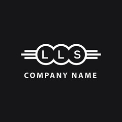 LLS  letter logo design on black background. LLS   creative initials letter logo concept. LLS  letter design.
