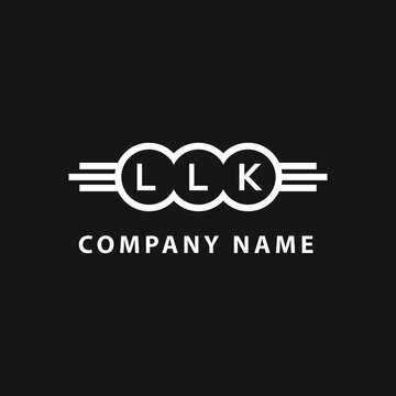 LLK  letter logo design on black background. LLK   creative initials letter logo concept. LLK  letter design.
