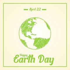 World Earth Day vector illustration. Suitable for Poster, Banners, campaign and greeting card. 