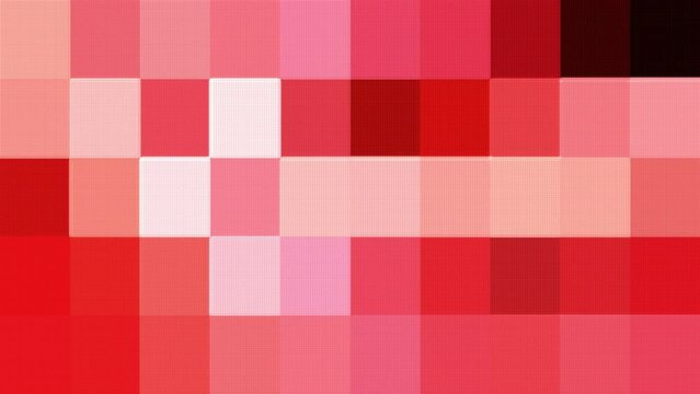 Abstract loop fast moving pastel pink red square stripes checker grid motion graphic element. Seamless looping tile pattern. 4K 3D Mosaic Square Tile
