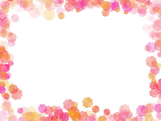 Fototapeta premium Flowers Frame Background Illustration