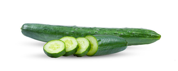 Cucumber isolated on white