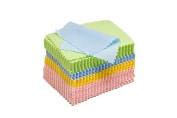 Microfiber cloth on a white background