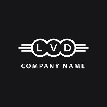 LVD  letter logo design on black background. LVD   creative initials letter logo concept. LVD  letter design.

