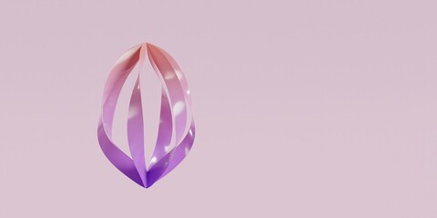 Artistic Shape Gradient Color 3d Render