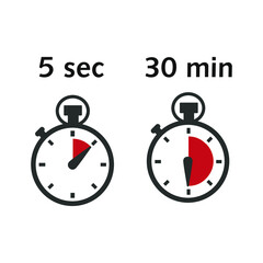 Time for action or Stopwatch vector icon