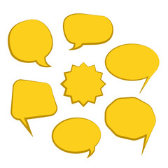 Set of speech bubbles or Callout Vector