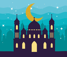 eid mubarak mosque scene