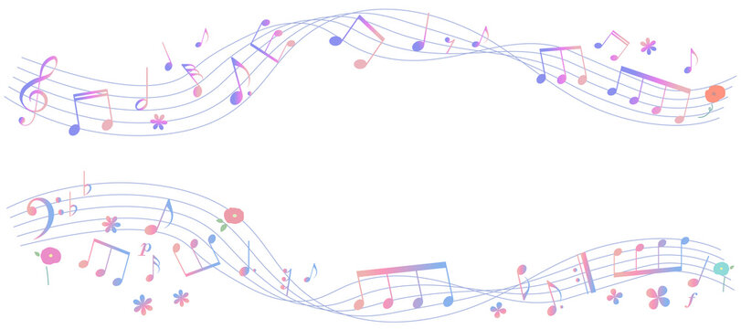 春をイメージした楽譜のフレームイラスト 五線譜 背景イラスト 音符 休符 楽譜記号のイラスト Stock Vector Adobe Stock 春をイメージした楽譜のフレームイラスト 五線譜 背景イラスト 音符 休符 楽譜記号のイラスト Stock Vector Adobe Stock