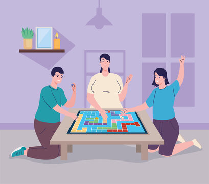 people playing parcheesi