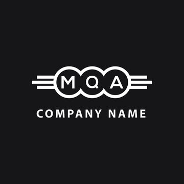 MQA letter logo design on black background. MQA  creative initials letter logo concept. MQA letter design.
