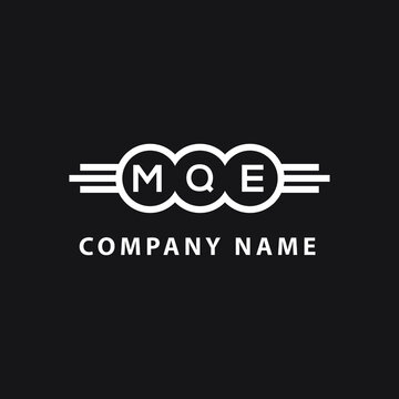 MQE letter logo design on black background. MQE  creative initials letter logo concept. MQE letter design.
