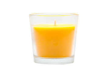 Candle on a white background