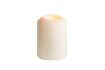 Candle on a white background