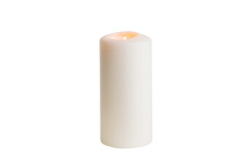 Candle on a white background