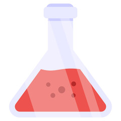 An editable design icon of chemical flask