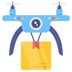 Modern design icon of drone delivery