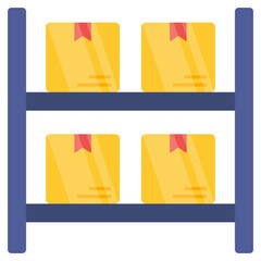 Premium download icon of parcel racksi
