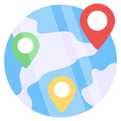 Perfect design icon of global location