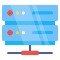 Obraz premium Perfect design icon of network server