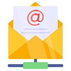 A unique design icon of email