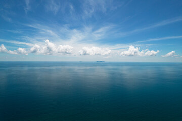 Aerial view of beach in Asia