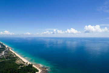 Fototapeta na wymiar Aerial view of beach in Asia
