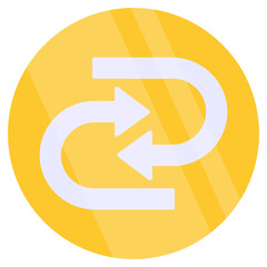 Modern style icon of refresh arrows