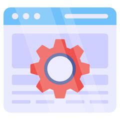 Perfect design icon of web setting