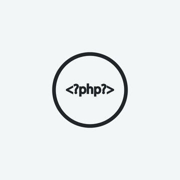 programing language vector icon illustration sign 